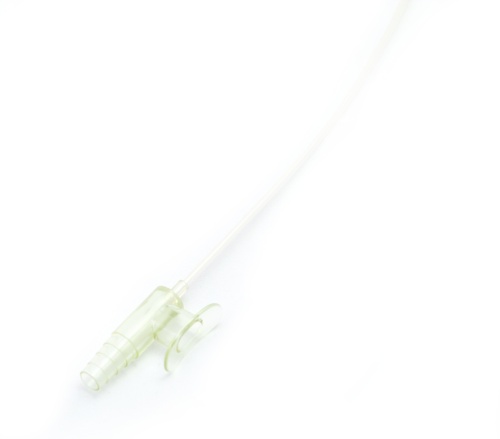 Изогнутый аспирационный катетер с портом 16F, терминальное и боковые отерстия